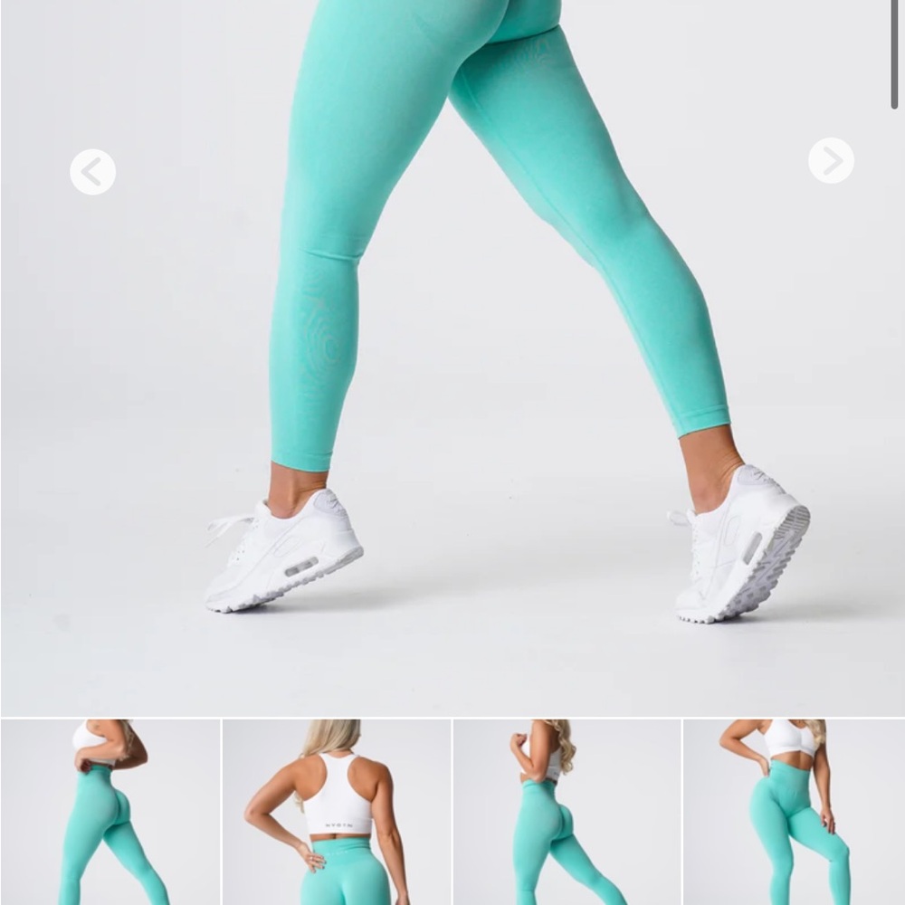 NVGTN Mint Green Contour Seamless Leggings